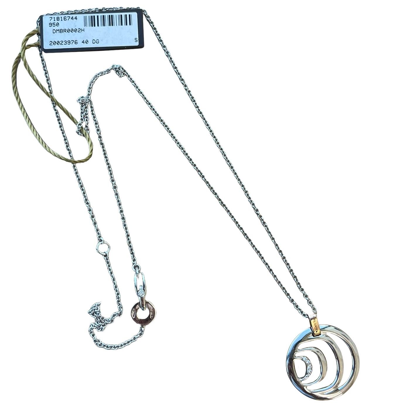 De las mujeres Damiani Damianissima 18K White and Pink Gold Diamond Pendant Necklace en venta