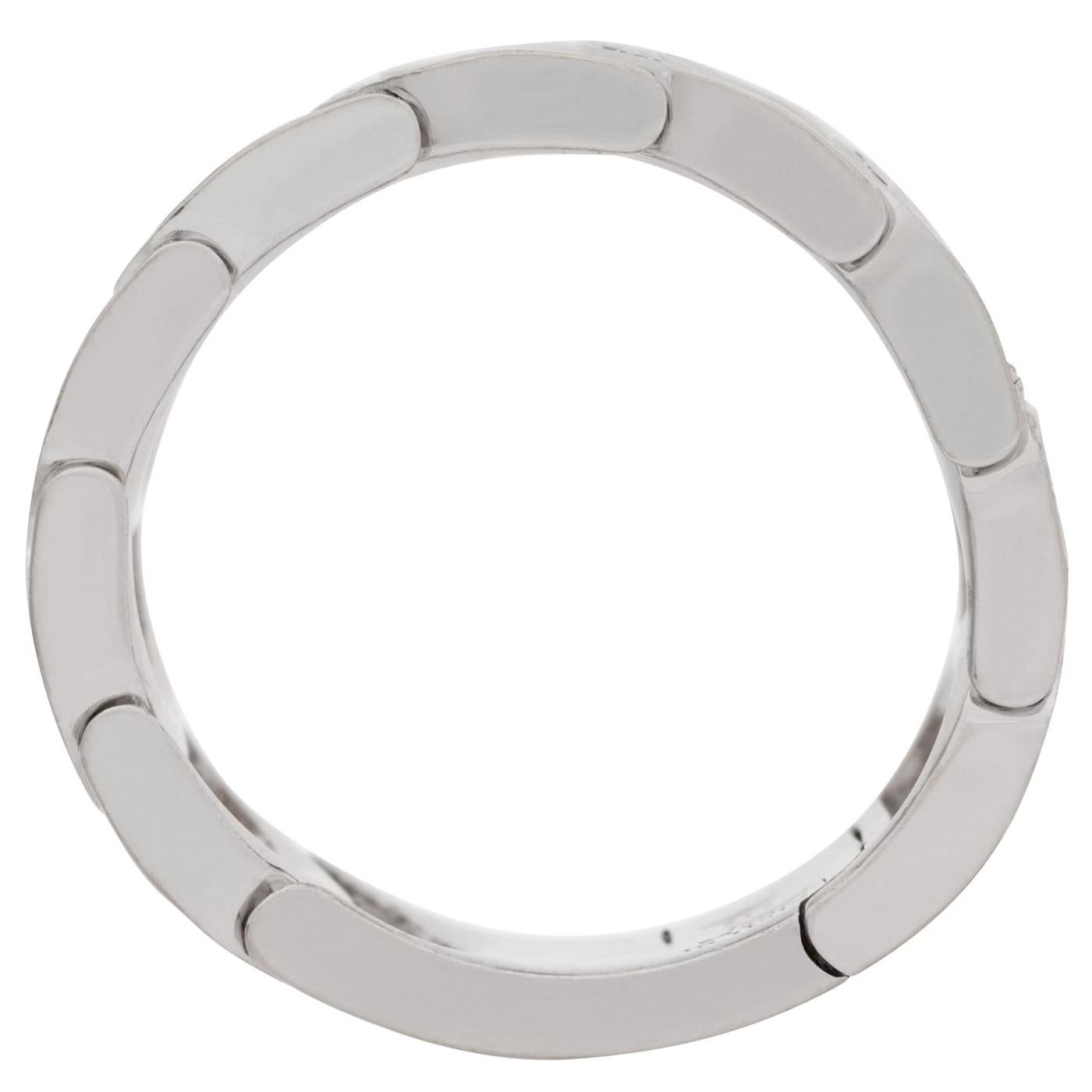 Damiani Damianissima Round Brilliant Cut Diamond Ring in 18k White Gold Size 6 For Sale 1