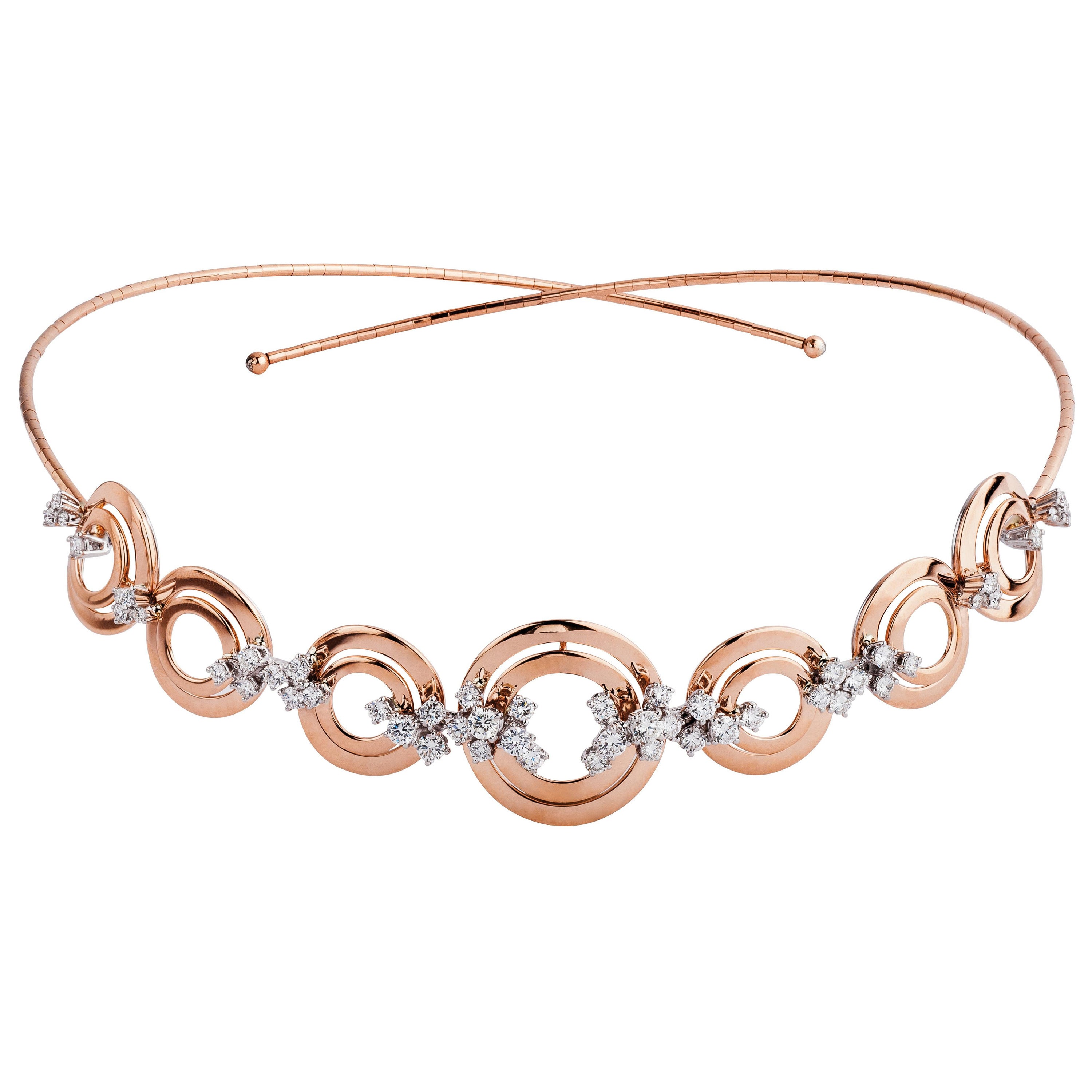Damiani Diamant und Gold Tiara aus Gold