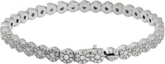 Damiani, bracelet ligne diamants en or blanc 18 carats