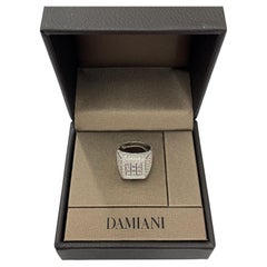 Damiani: 18 Karat Weißgold Diamanten im Prinzessinnenschliff mit runden Diamanten