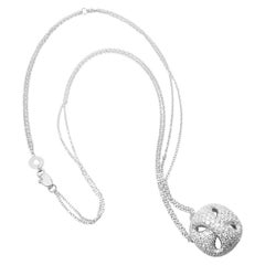 Damiani Diamond White Gold Pendant Necklace