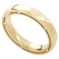 Damiani D.Side Brad Pitt 18 Karat Yellow Gold 10 Diamond Band Ring