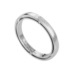 Damiani D.Side Brad Pitt Platinum 4-Diamond Band Ring