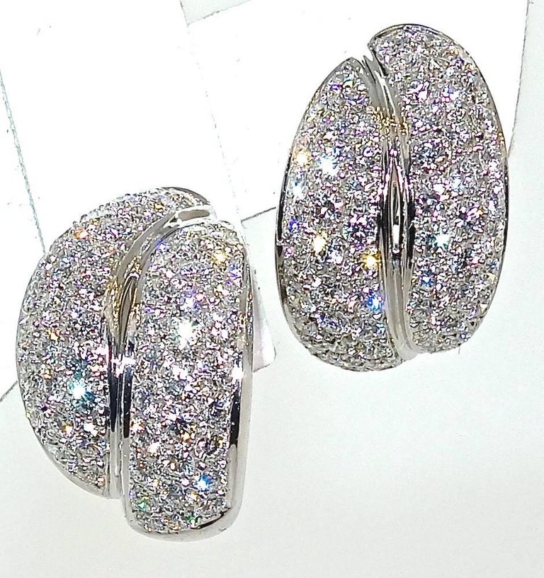 Damiani Fine Diamond Earrings at 1stDibs