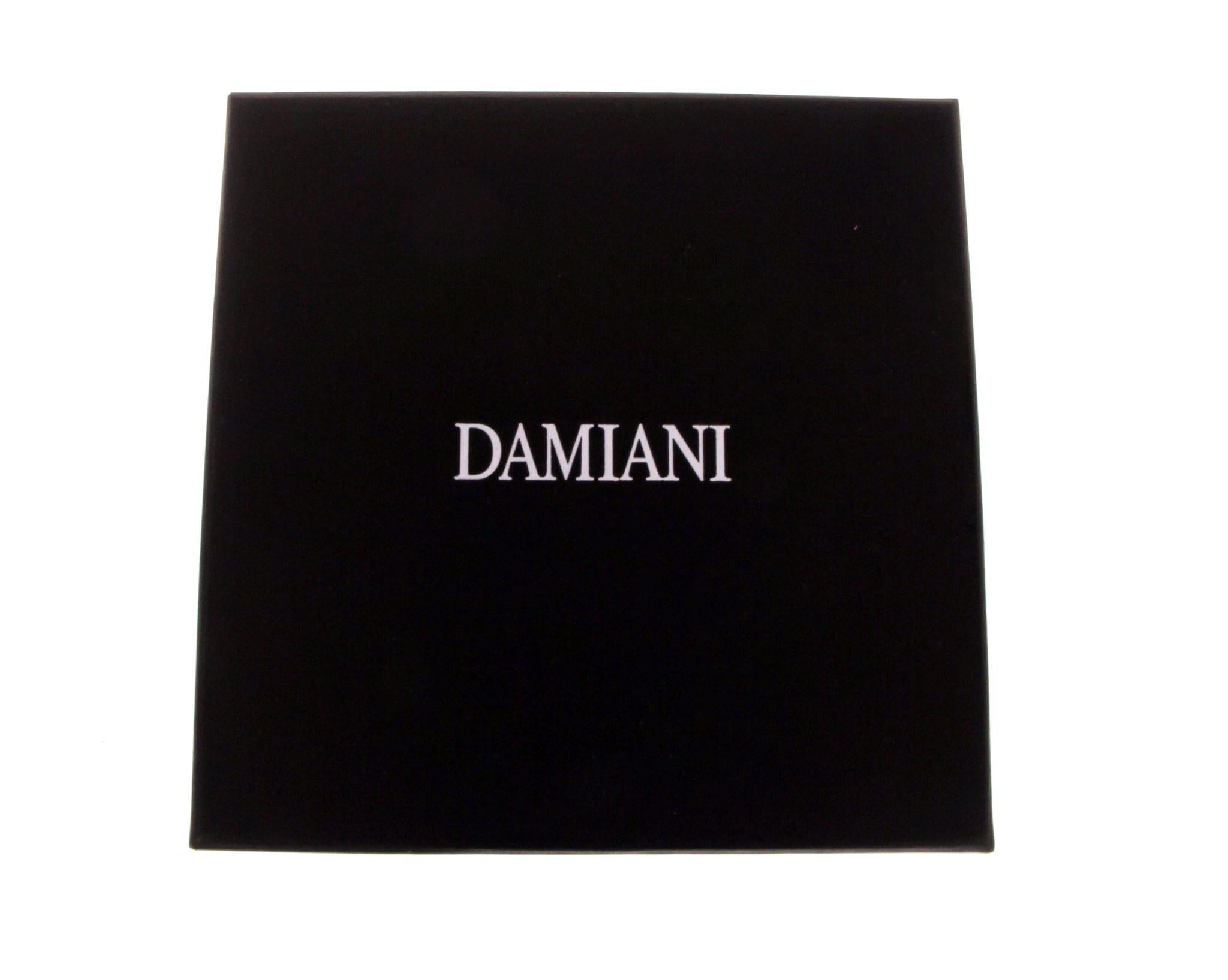 Damiani Interlock 18 Karat White Gold Diamond Band Ring 2