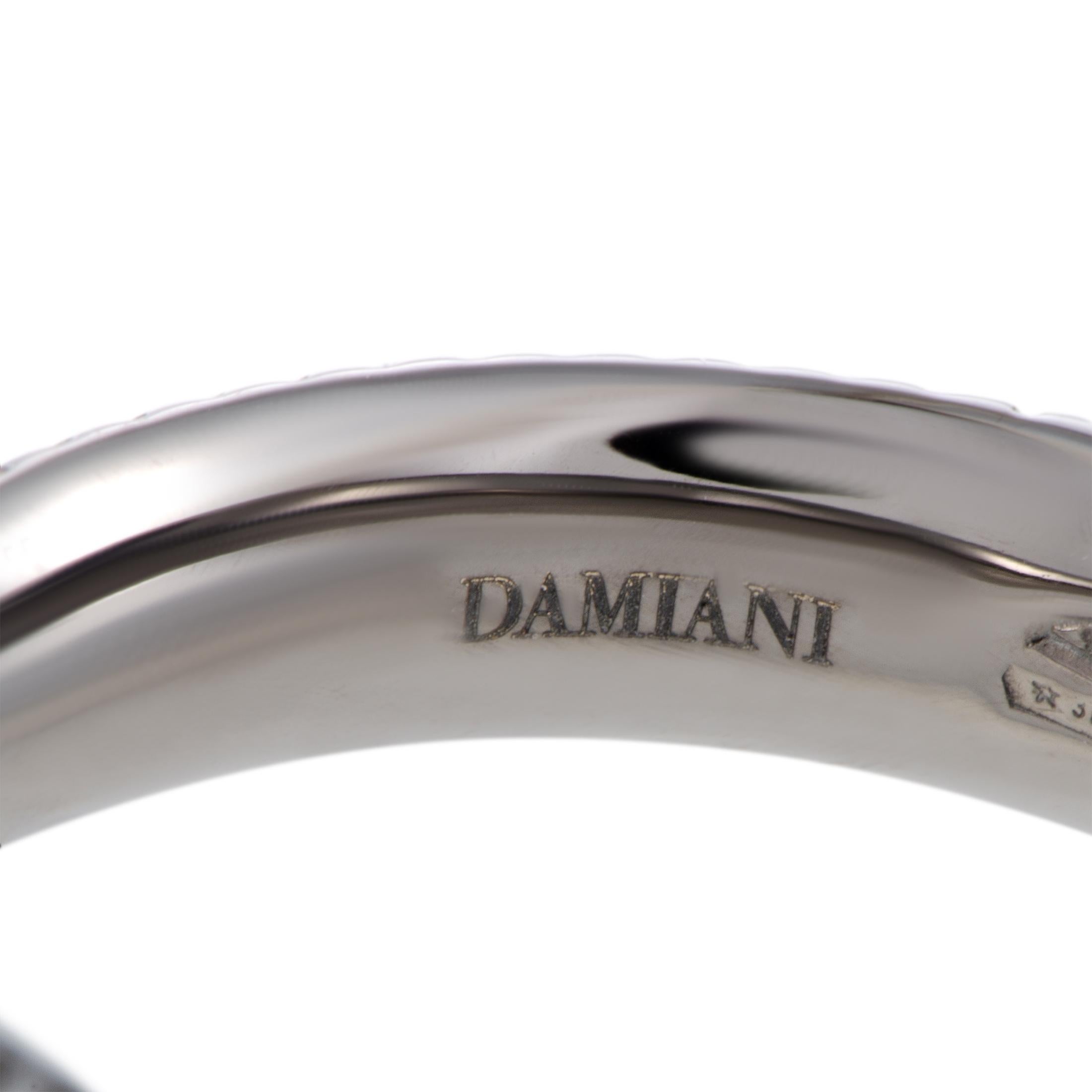 Damiani Metropolitan 18 Karat Black Gold Diamond Band Ring 1
