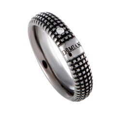 Damiani Metropolitan 18 Karat Black Gold Diamond Band Ring