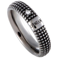 Damiani Metropolitan 18 Karat Black Gold Diamond Band Ring