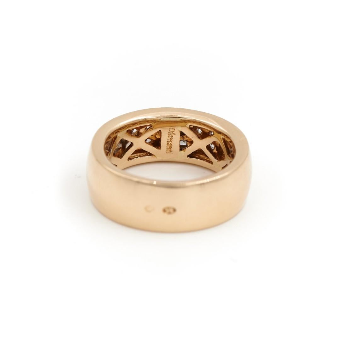 Damiani Ring Belle Epoque Yellow Gold Diamond In Excellent Condition For Sale In PARIS, FR