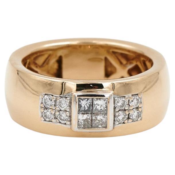 Damiani Ring Belle Epoque Yellow Gold Diamond For Sale