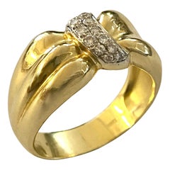 Damiani Ring, Gold and Diamonds, Italy, 1980