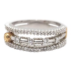DAMIANI Ring aus Bicolour-Gold und Diamanten