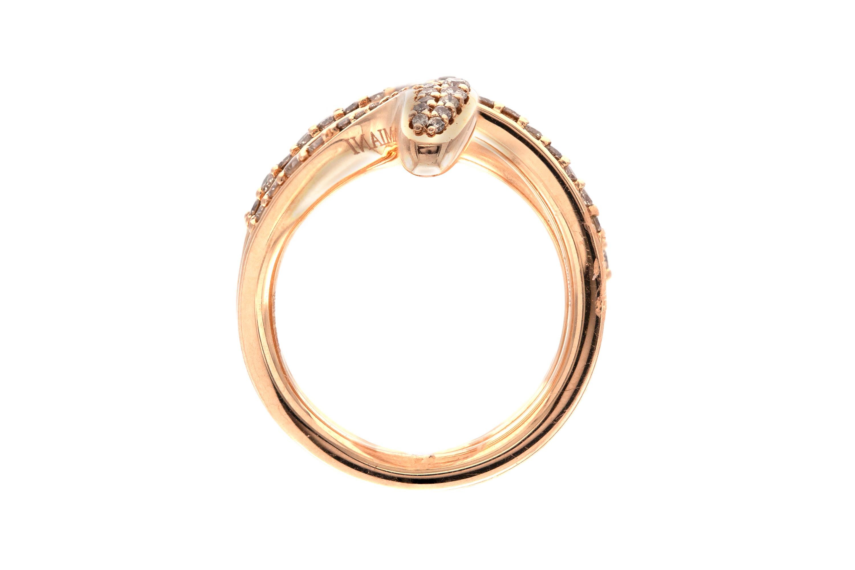Damiani Schlangenring mit Diamanten im Zustand „Gut“ in New York, NY