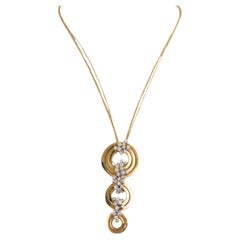 Damiani Sophia Loren 18k Rose Gold 2.32ctw Diamond Necklace
