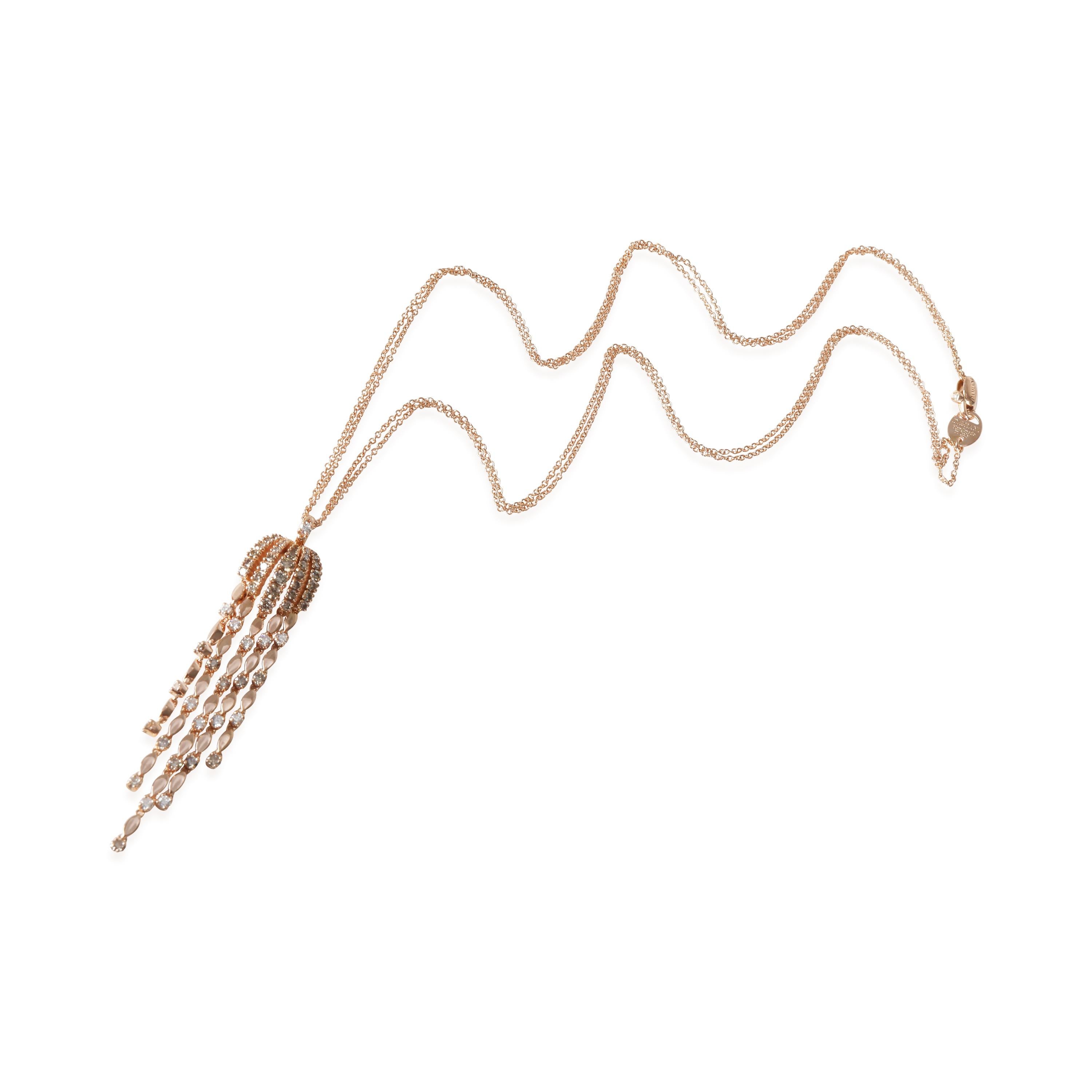 Damiani Sorgente Necklace in 18k Rose Gold 1.29 CTW

PRIMARY DETAILS
SKU: 141576
Listing Title: Damiani Sorgente Necklace in 18k Rose Gold 1.29 CTW
Condition Description: Retails for 10250 USD. In excellent condition and recently polished. 16 inches