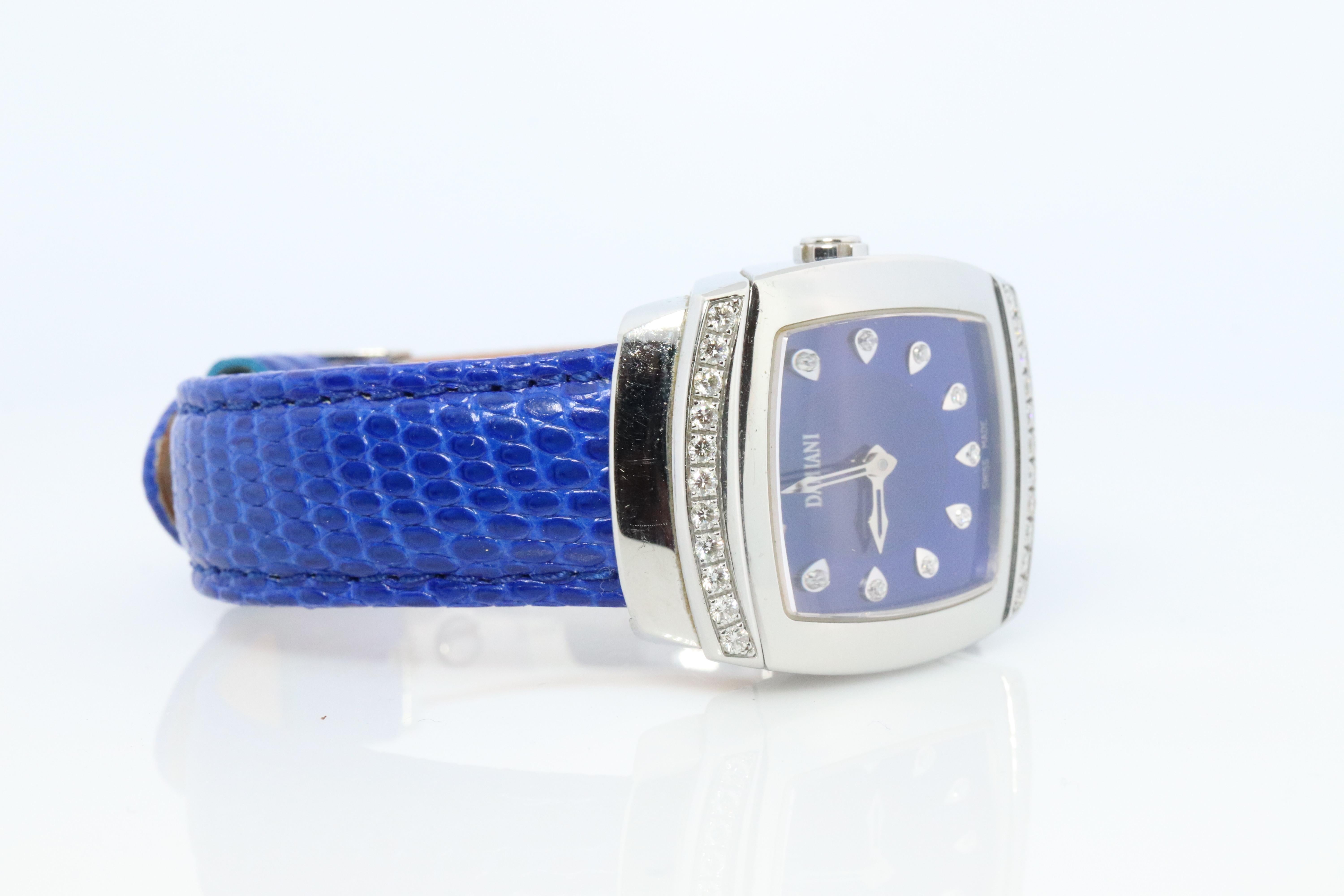 Modern Damiani Watch. Genuine Damiani Diamond Ego Ladies Watch. For Sale