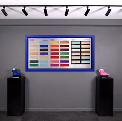 Damien Hirst 'Colour Chart' Aluminum Panel Silkscreen with Glitter, 2017