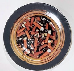 Home Sweet Home, ceramic plate of "cigarettes", limited edition for Gagosian