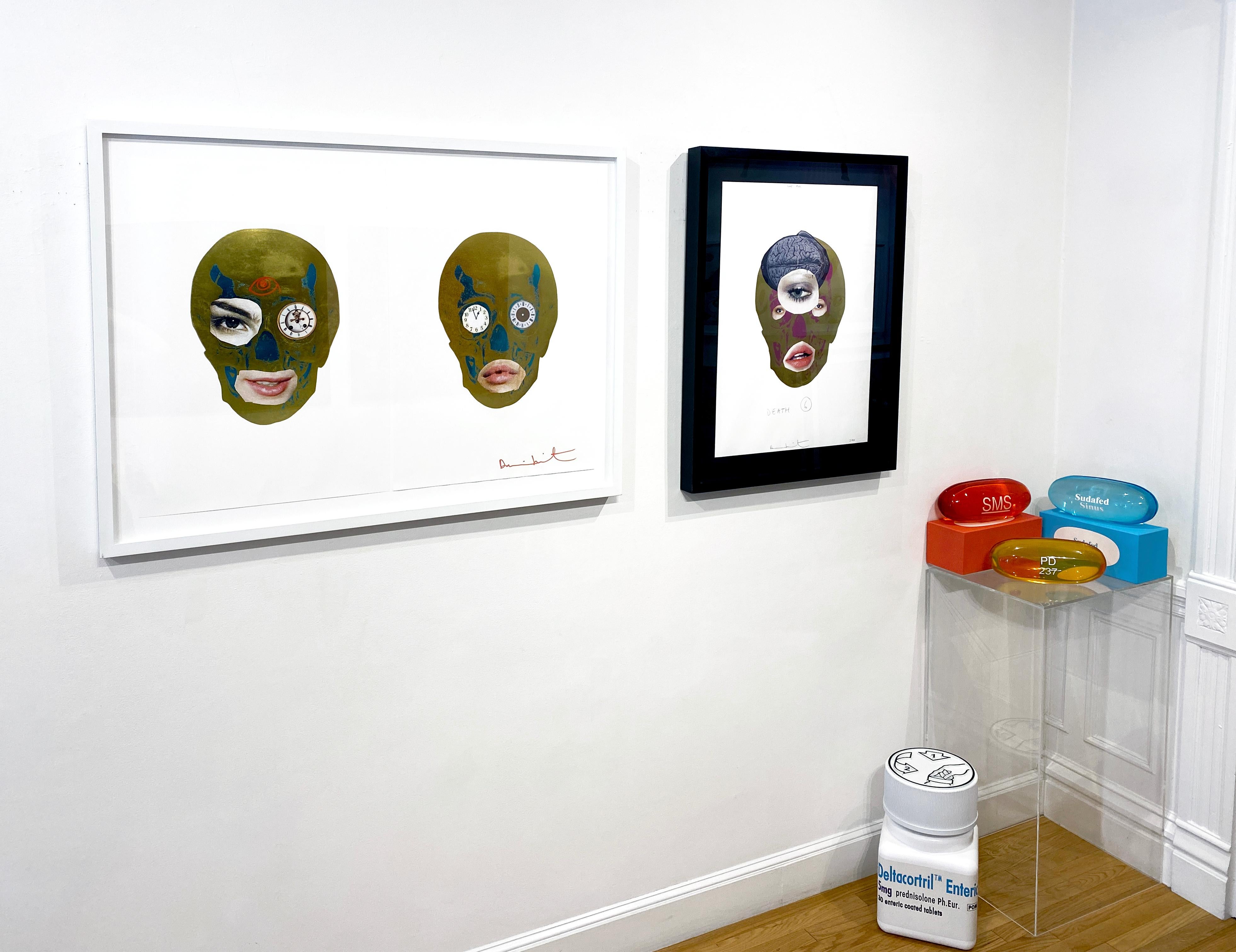 “Some Girl” Death - 6 - Young British Artists (YBA) Mixed Media Art by Damien Hirst