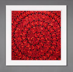 Vibrant Butterfly Print with Glitter by Damien Hirst, 'Taytu Betul'