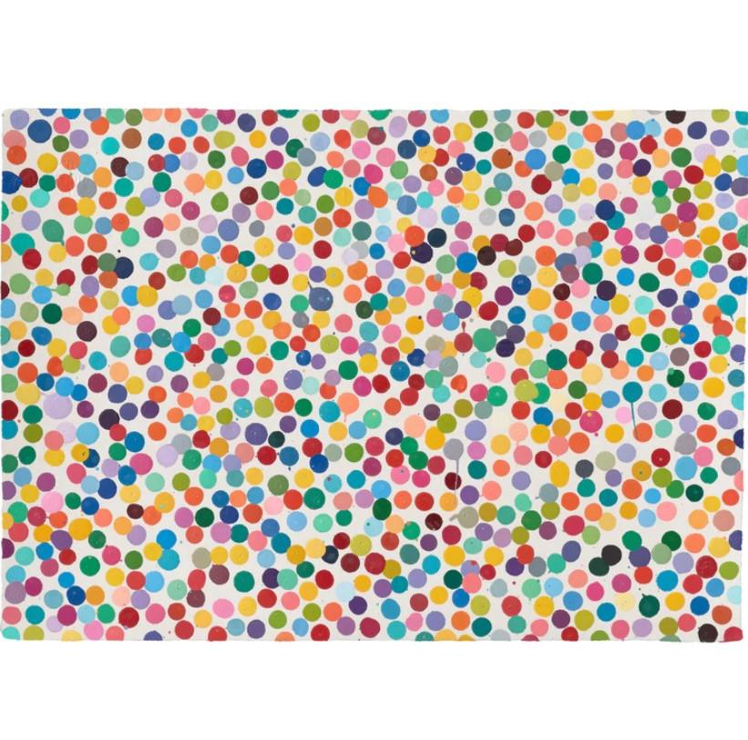 'An incongruous destiny' (The Currency - 7491) - Painting by Damien Hirst