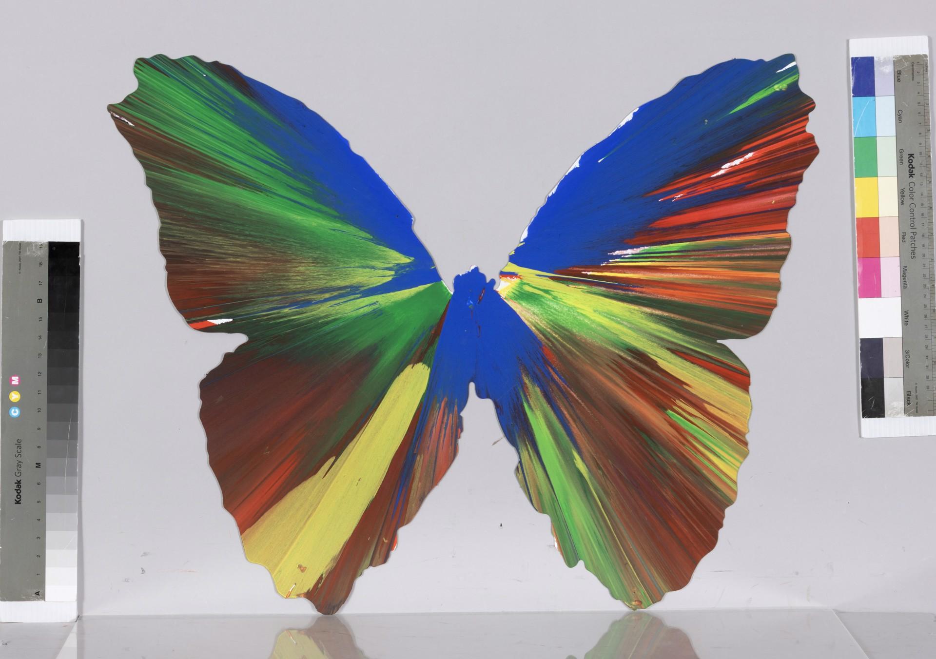 Butterfly Spin Painting, 2009 Acrylic on paper painting by Damien Hirst im Angebot 1