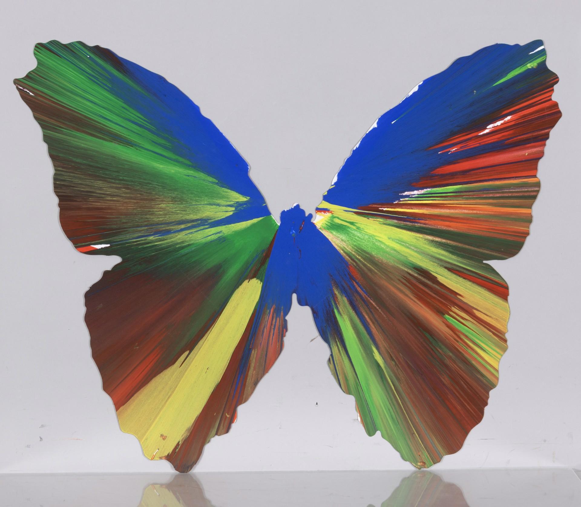 Butterfly Spin Painting, 2009 Acrylic on paper painting by Damien Hirst