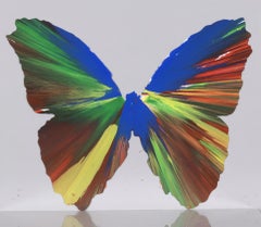 Butterfly Spin Painting, 2009 Acrylic on paper painting by Damien Hirst