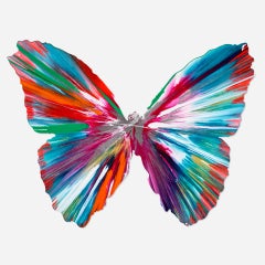 Butterfly Spin Painting, 2009. Acrylic painting by Damien Hirst