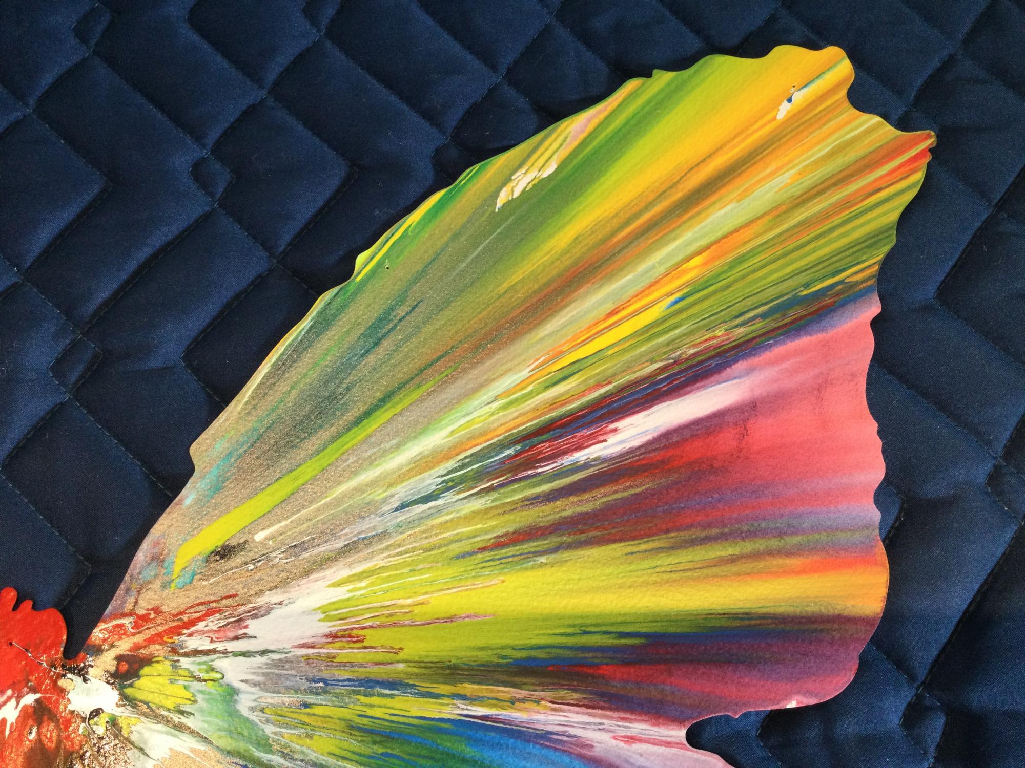 Peinture tourbillonnante papillon, acrylique sur papier de Damien Hirst (2009) en vente 2
