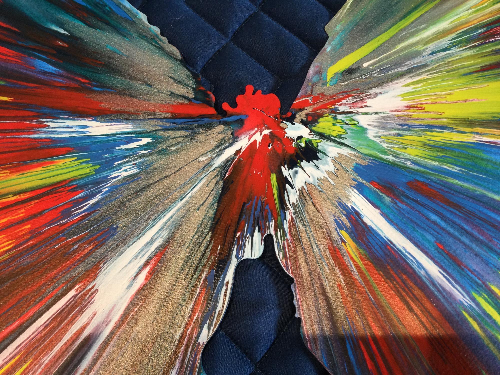 Peinture tourbillonnante papillon, acrylique sur papier de Damien Hirst (2009) en vente 6