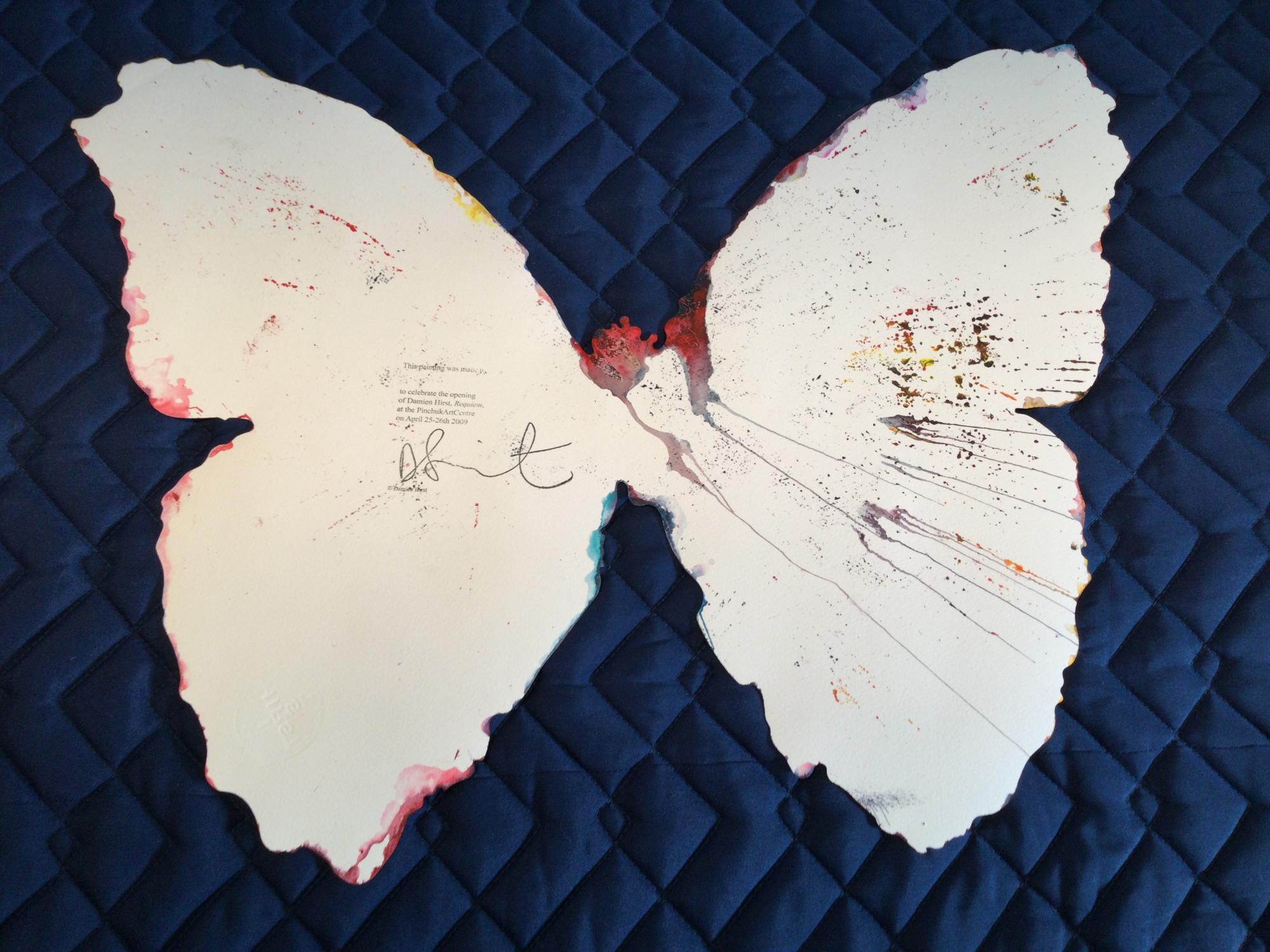 Peinture tourbillonnante papillon, acrylique sur papier de Damien Hirst (2009) en vente 7