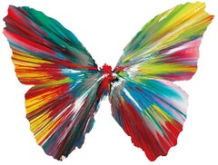 Butterfly Spin Painting, acrilico su carta di Damien Hirst (2009)