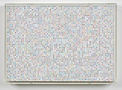 "Catechol" micro-spot painting by British artist Damien Hirst