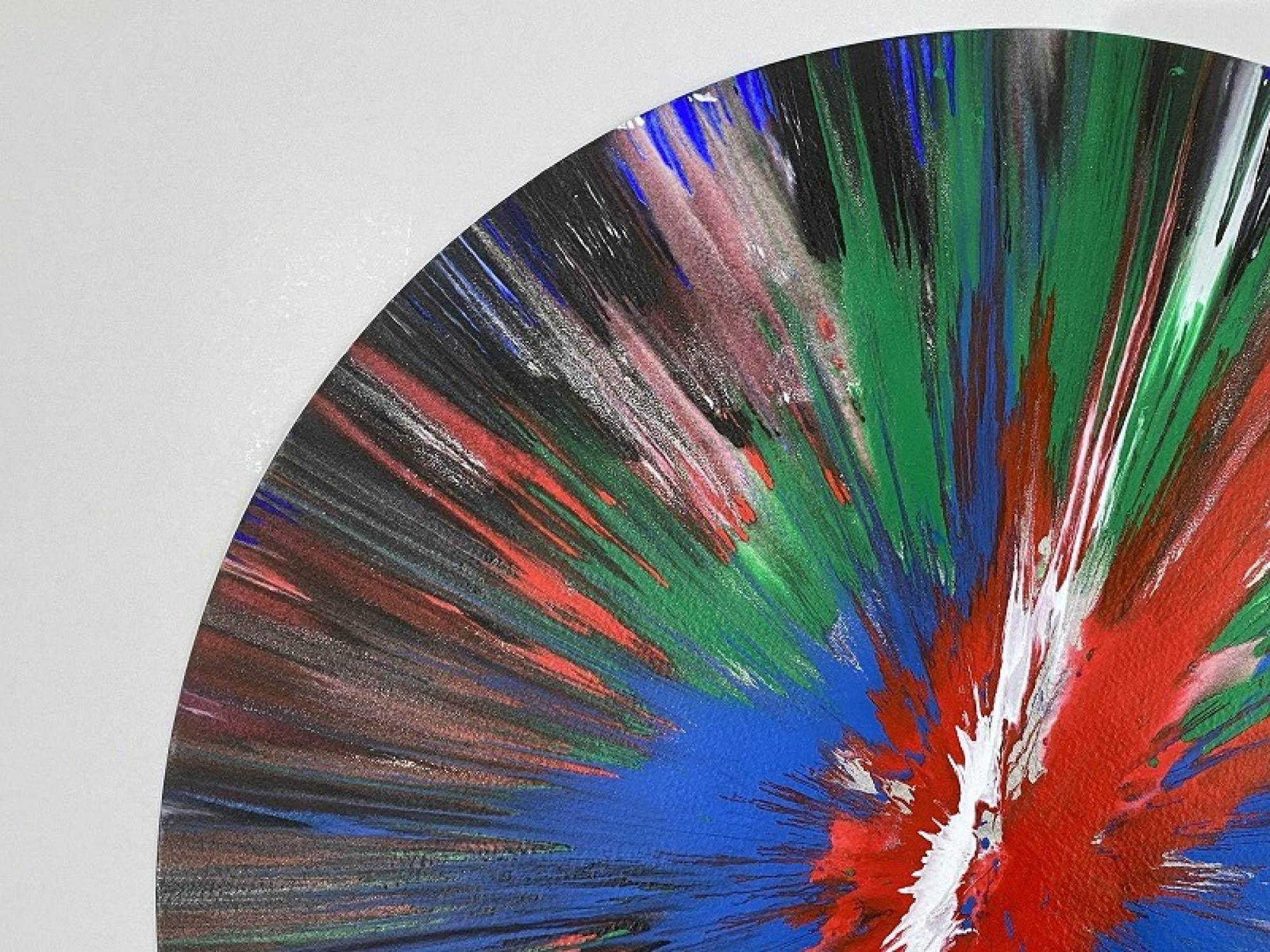 Circle spin painting - Painting by Damien Hirst