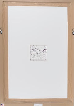 Gerahmtes, signiertes Acrylgemälde „Circle Spin Painting“ auf Papier des Künstlers Damien Hirst