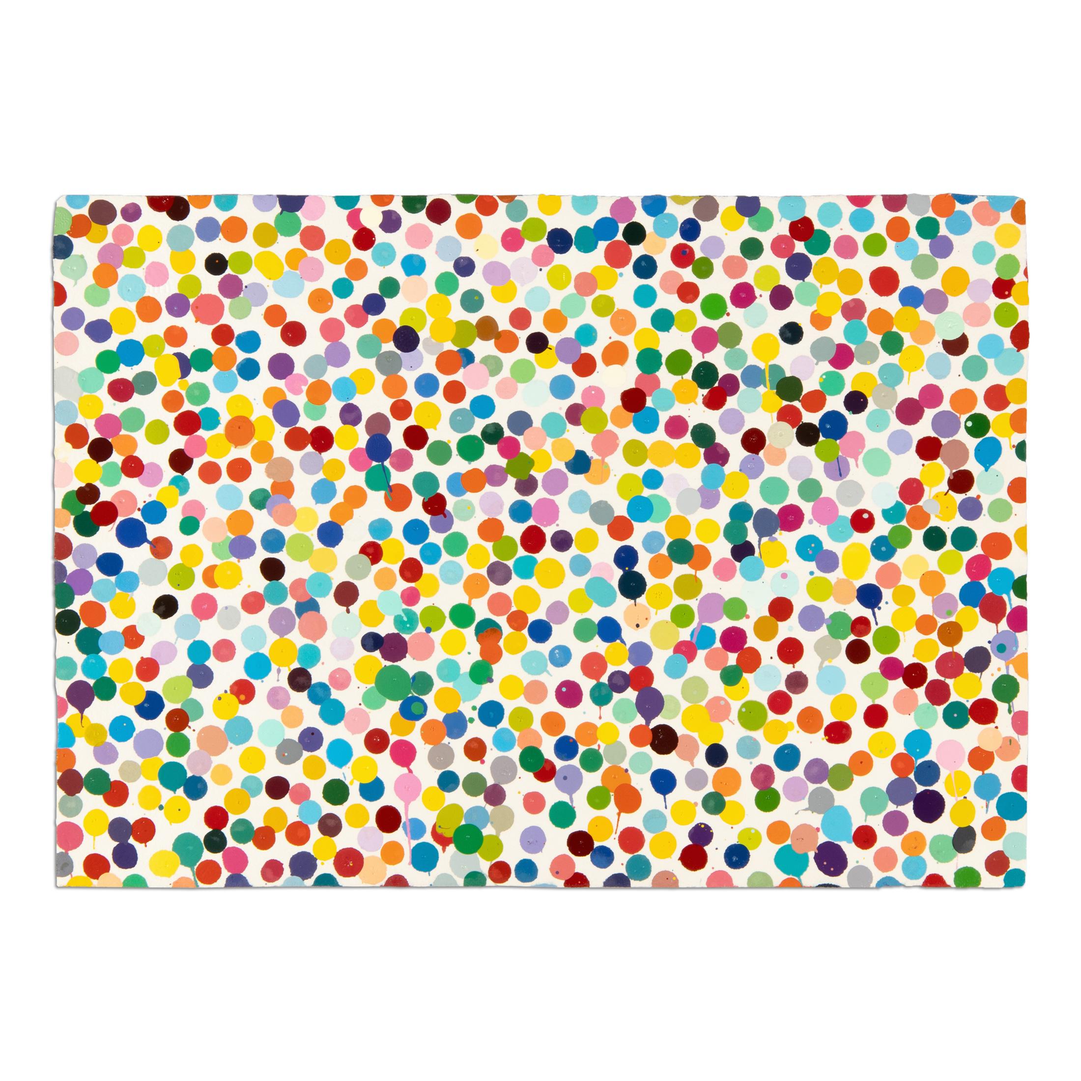 Damien Hirst, Toutes les chansons des enfants (La monnaie) - Peinture unique