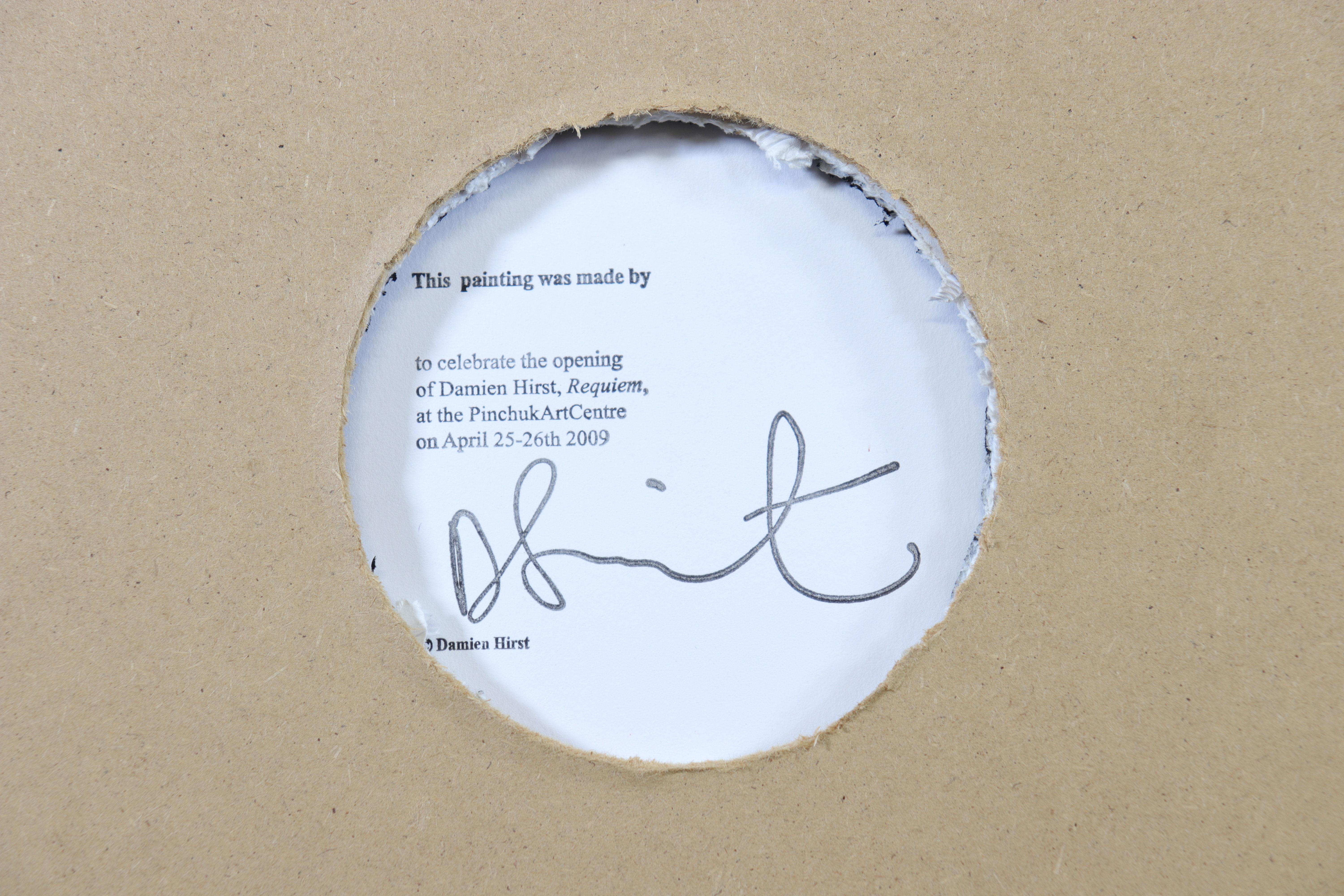 Damien Hirst – Herz. Spin Painting, Acryl auf Papier im Angebot 2