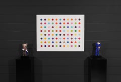 Damien Hirst, 	Horizontal 'Spots', Woodcut, 2018