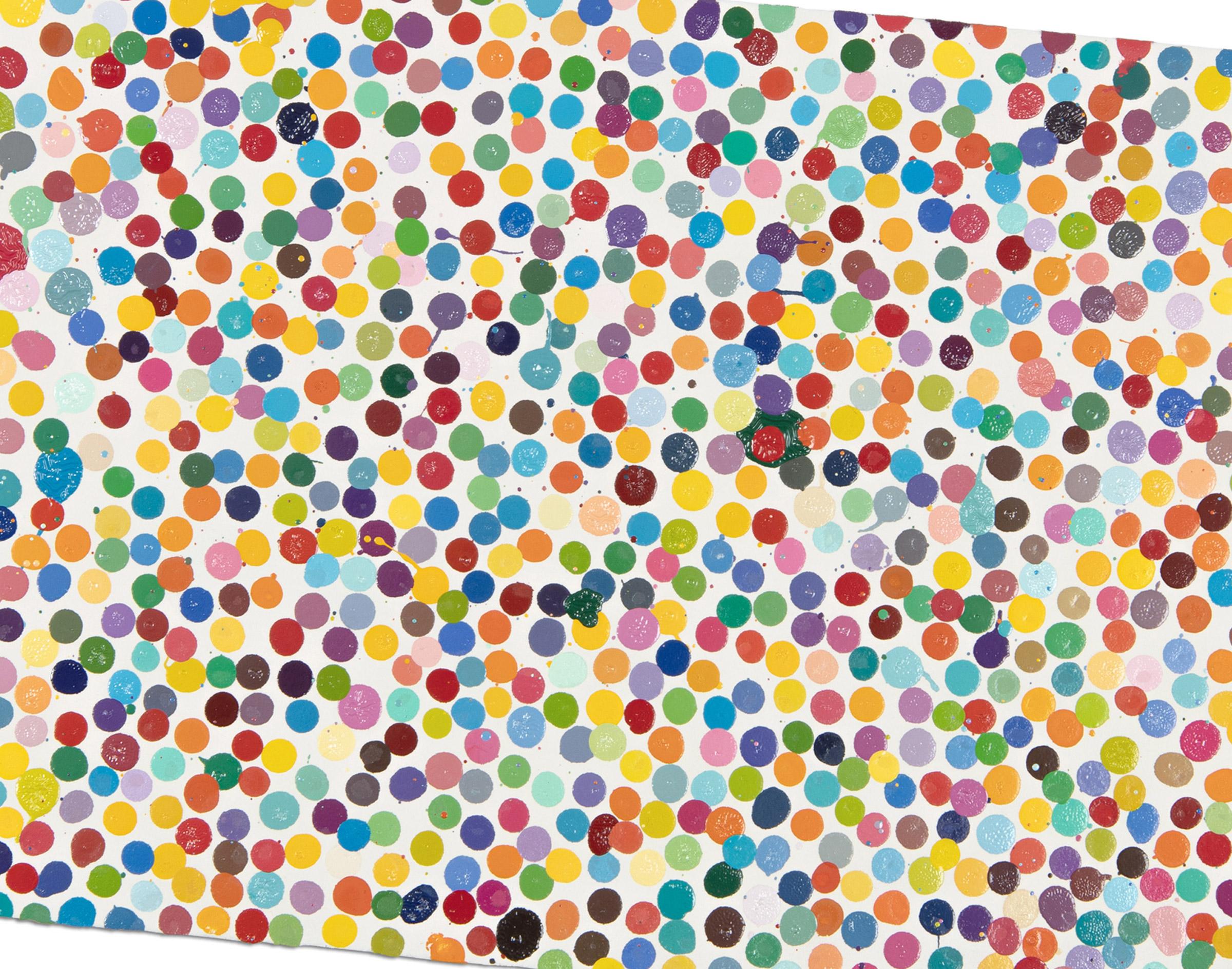 Damien Hirst, Seduto di fronte a qualcuno (La moneta) - Arte astratta in vendita 2