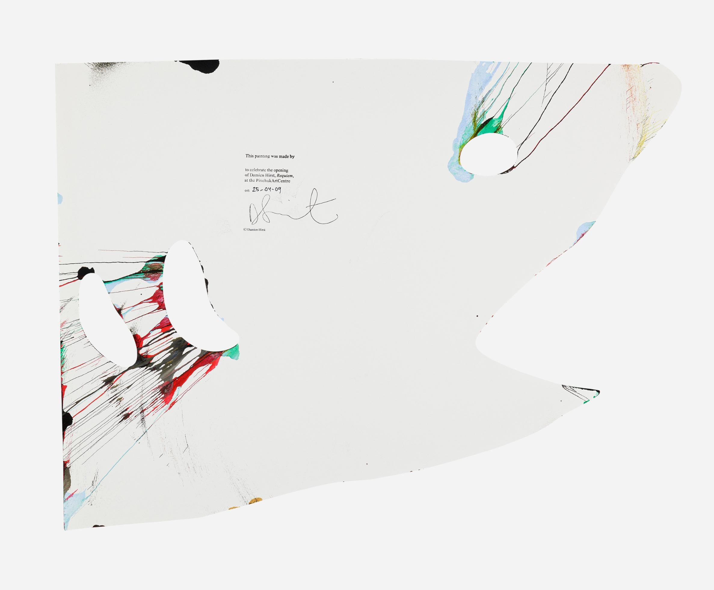 Damien Hirst Spin Painting 2009 (Damien Hirst Shark spin painting) 2