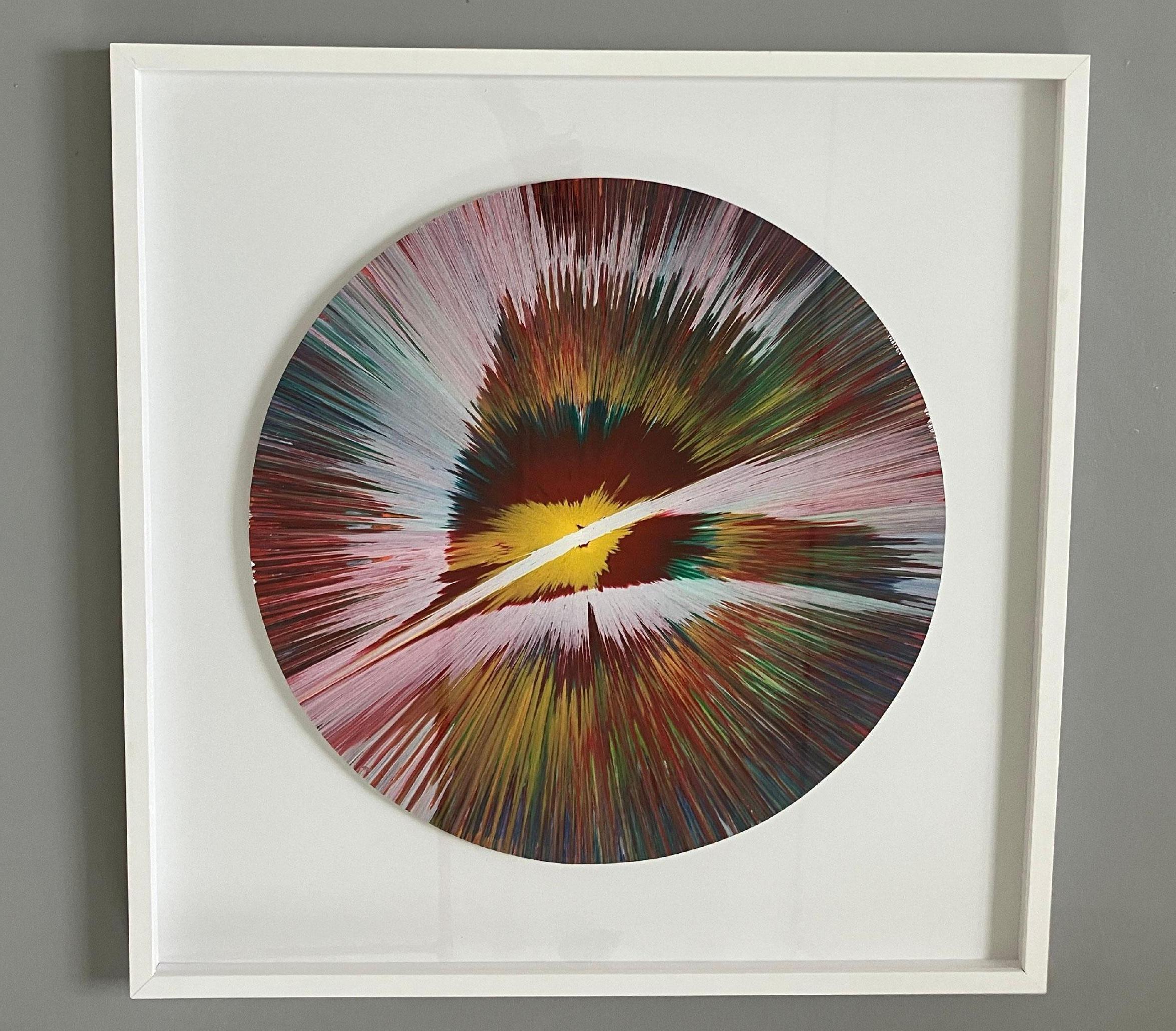 Spin Painting. Abstract circular painting For Sale 1