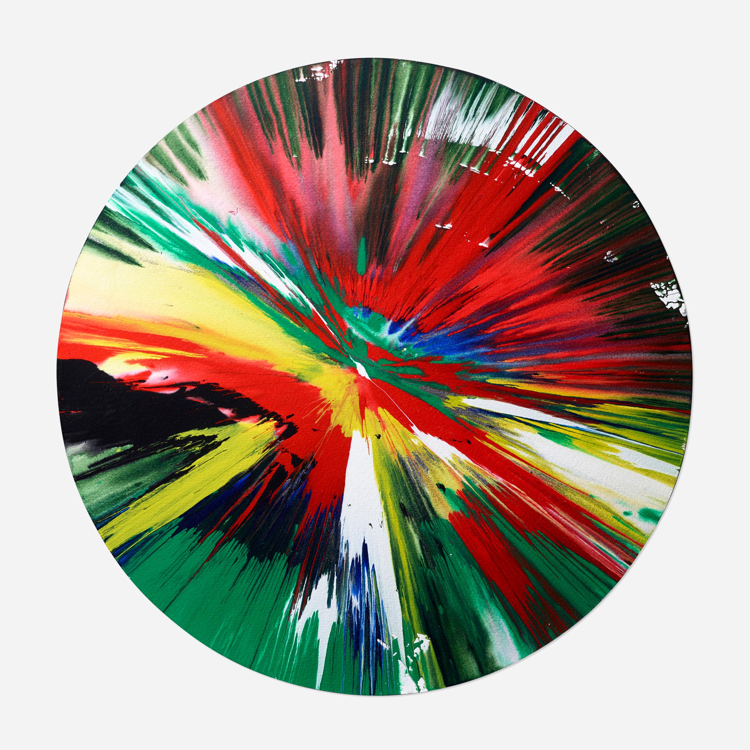 damien hirst spin painting for sale