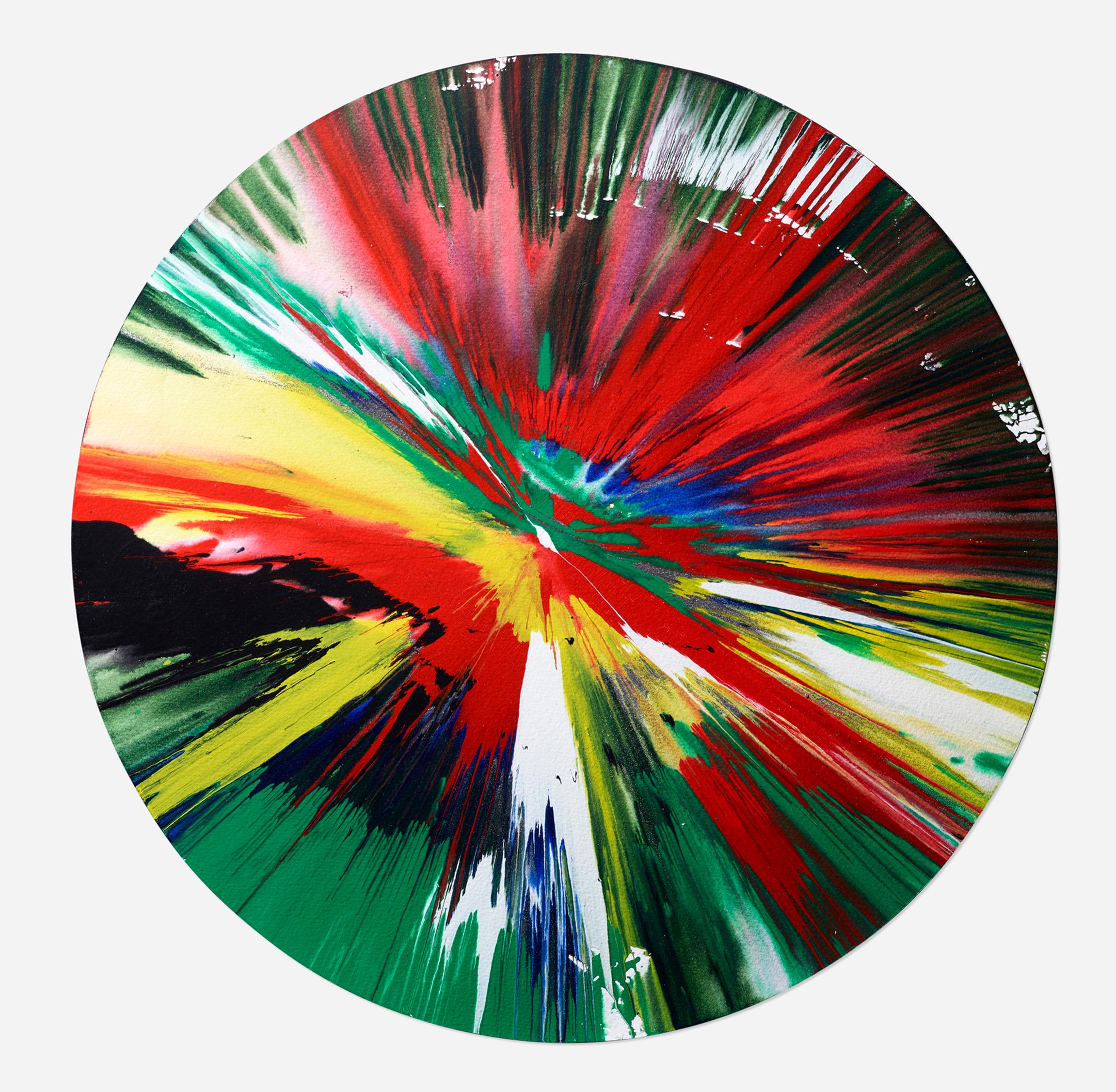 damien hirst spin art