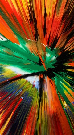 Damien Hirst Spin Painting (Damien Hirst shark spin painting)