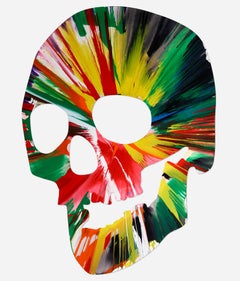 Damien Hirst Spin Painting (Damien Hirst Skull spin painting)