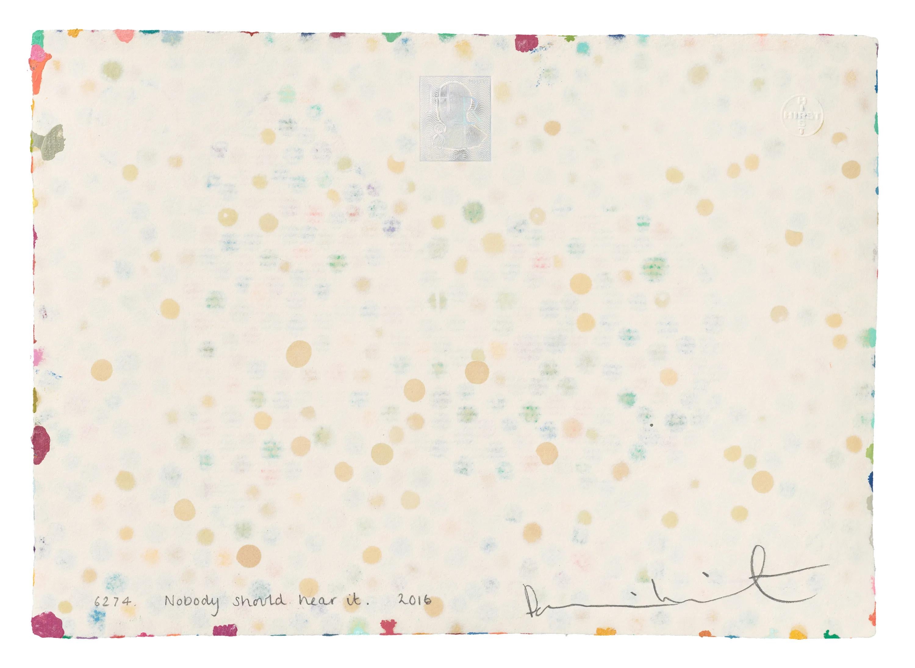 DAMIEN HIRST - LA MONETA. Opera originale The Currency Project. Dot Dot. Colori - Painting di Damien Hirst
