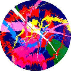 Impression abstraite Spin Painting Sans titre de Damien Hirst, 2023