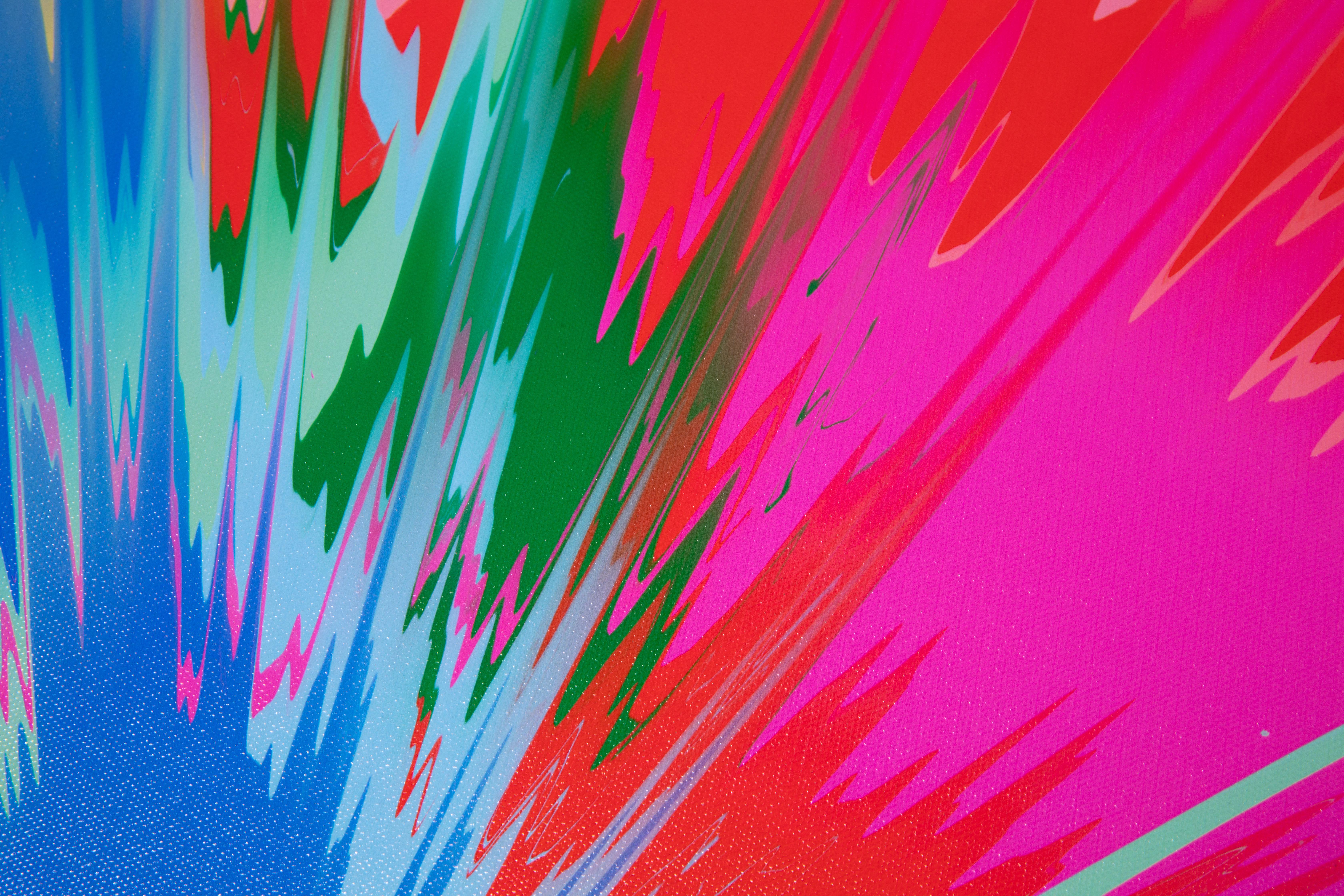 Damien Hirst 'Untitled' Stampa astratta su tela, 2023 2